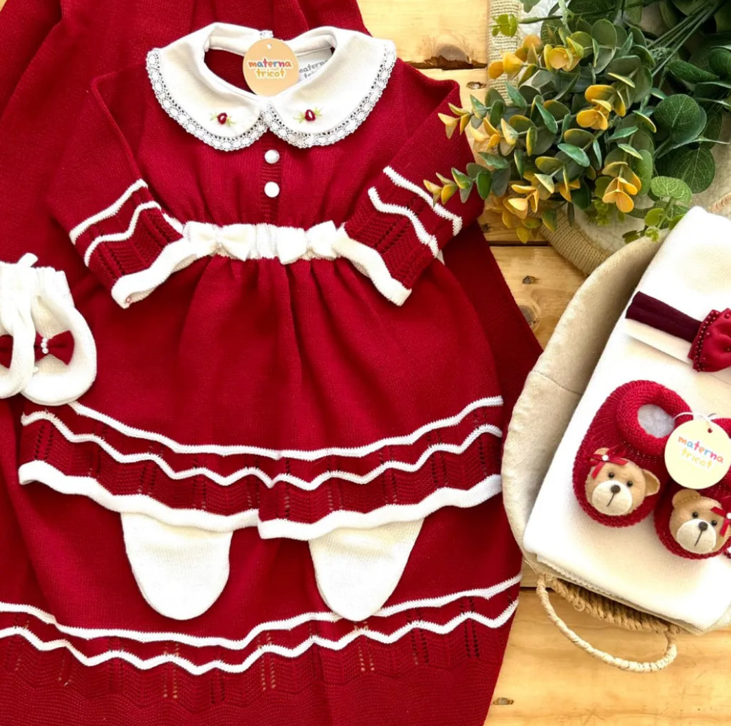 Saída Maternidade Tricot Vestido