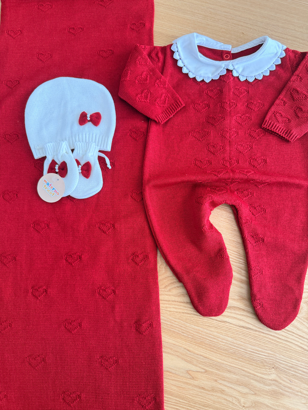 Saída Maternidade Tricot Coração