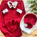 Saída Maternidade Tricot Luxo Clássico Cavalinho