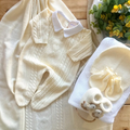 Saída Maternidade Tricot Renato - Amarelo