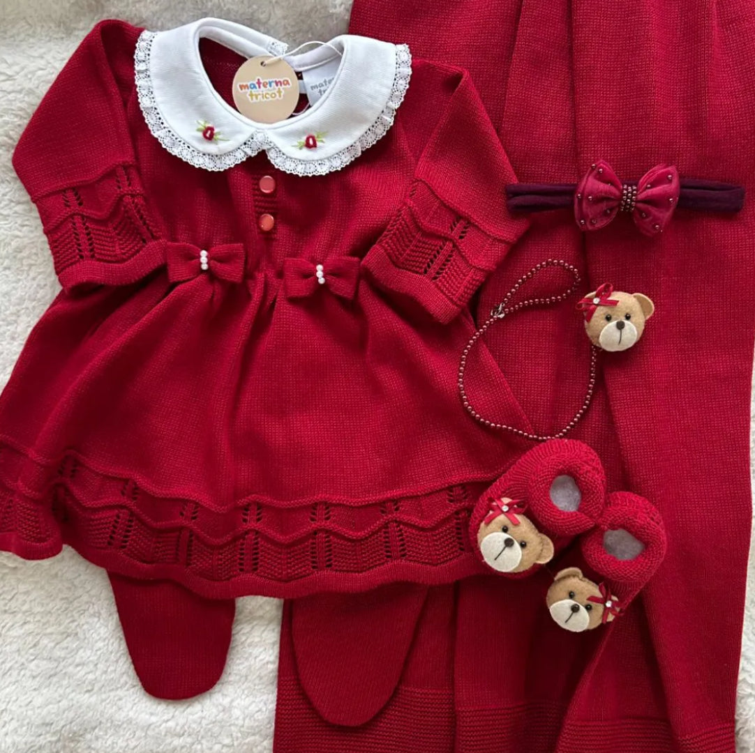 Saída Maternidade Tricot Vestido Ballet