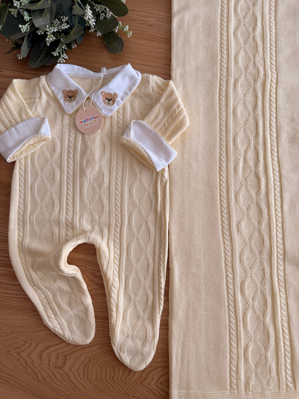 Saída Maternidade Tricot  João