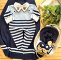 Saída Maternidade Tricot Raglan Listras