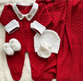 Saída Maternidade Tricot Urso Gravatinha