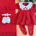 Saída Maternidade Tricot Vestido floral