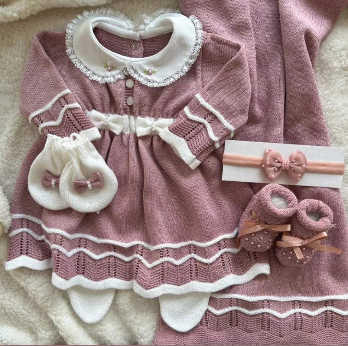 Saída Maternidade Tricot Vestido