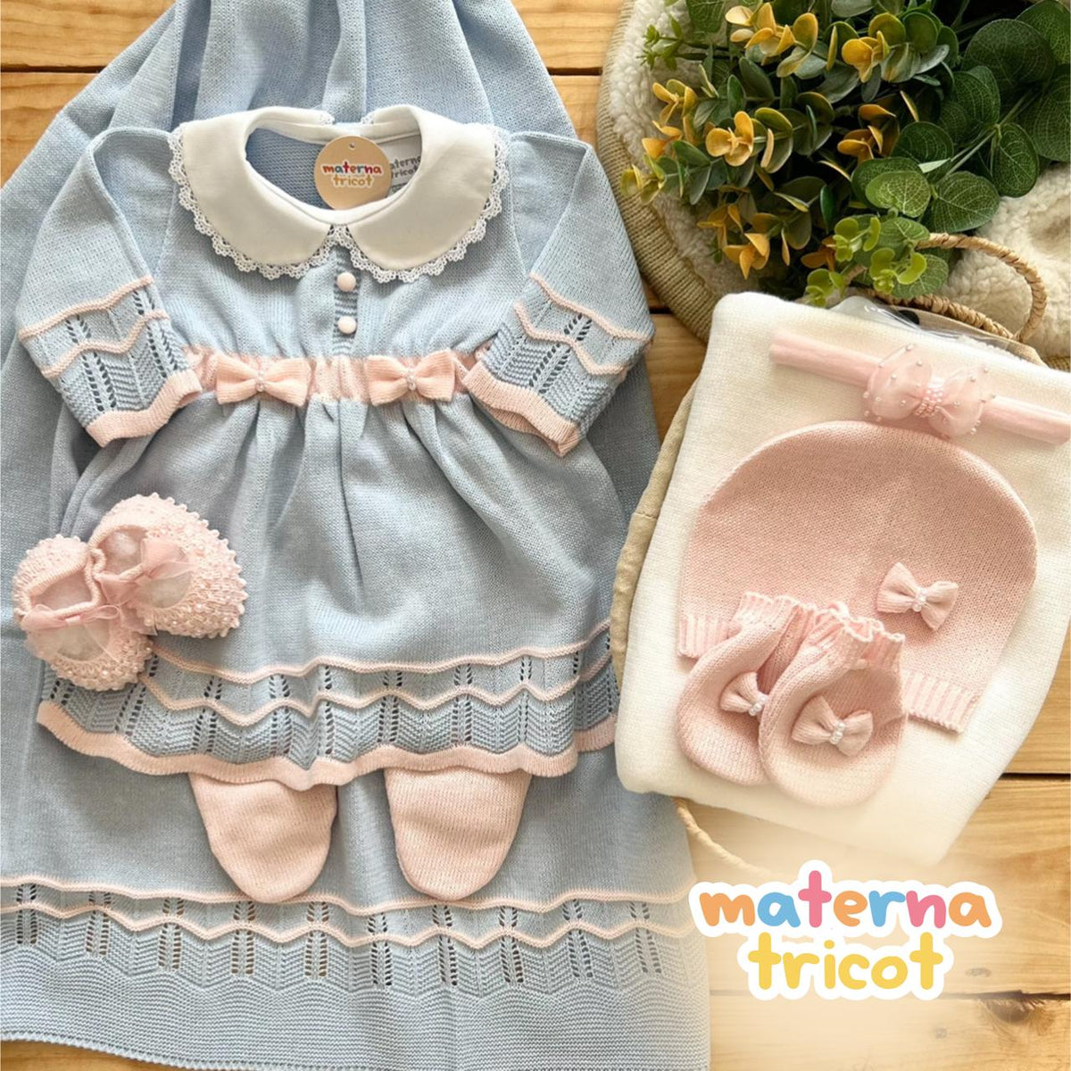 Saída Maternidade Tricot Vestido