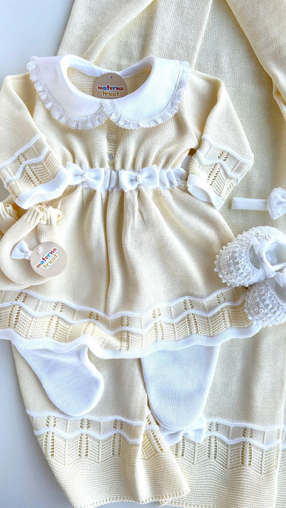 Saída Maternidade Tricot Vestido