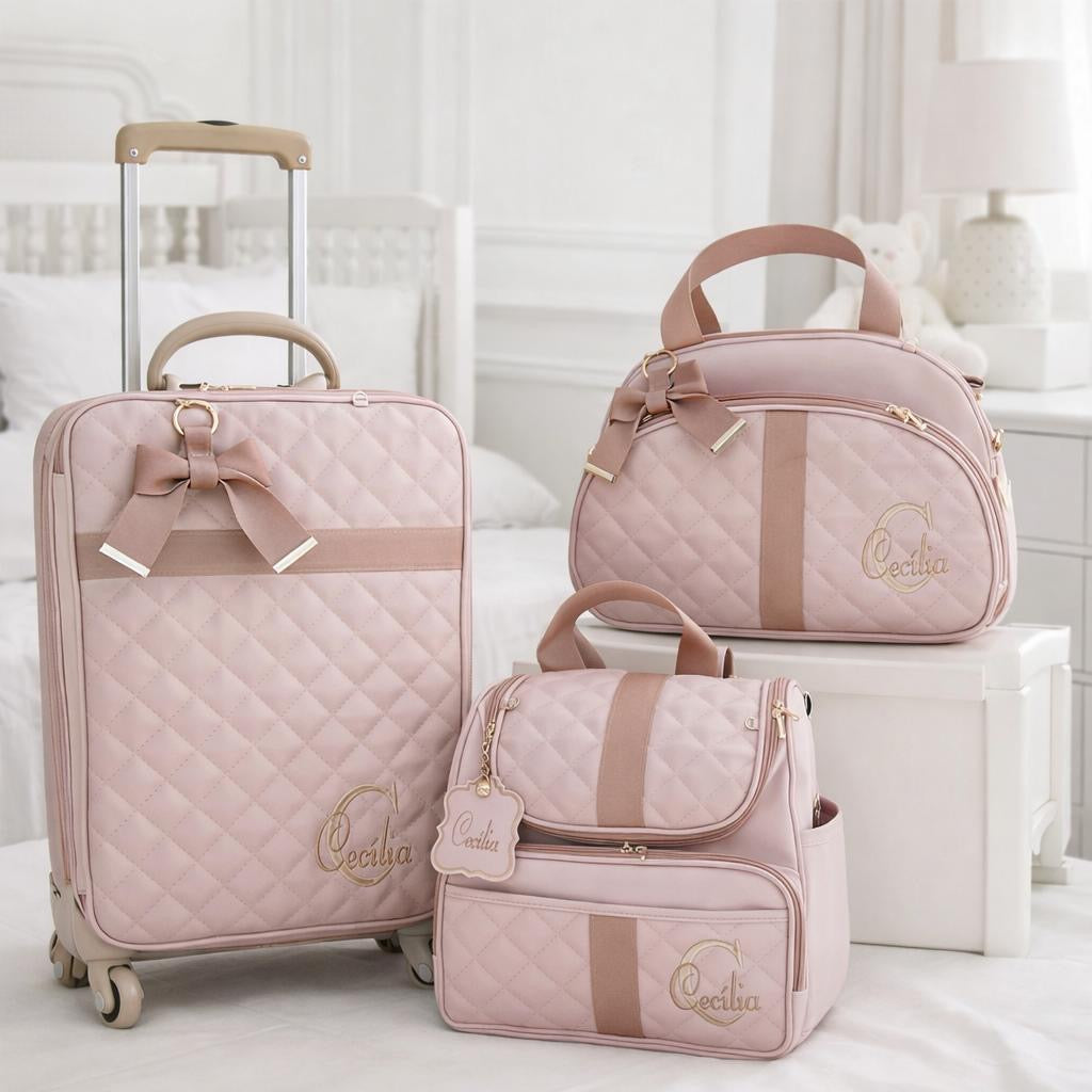 Conjunto Mala e Bolsas Maternidade