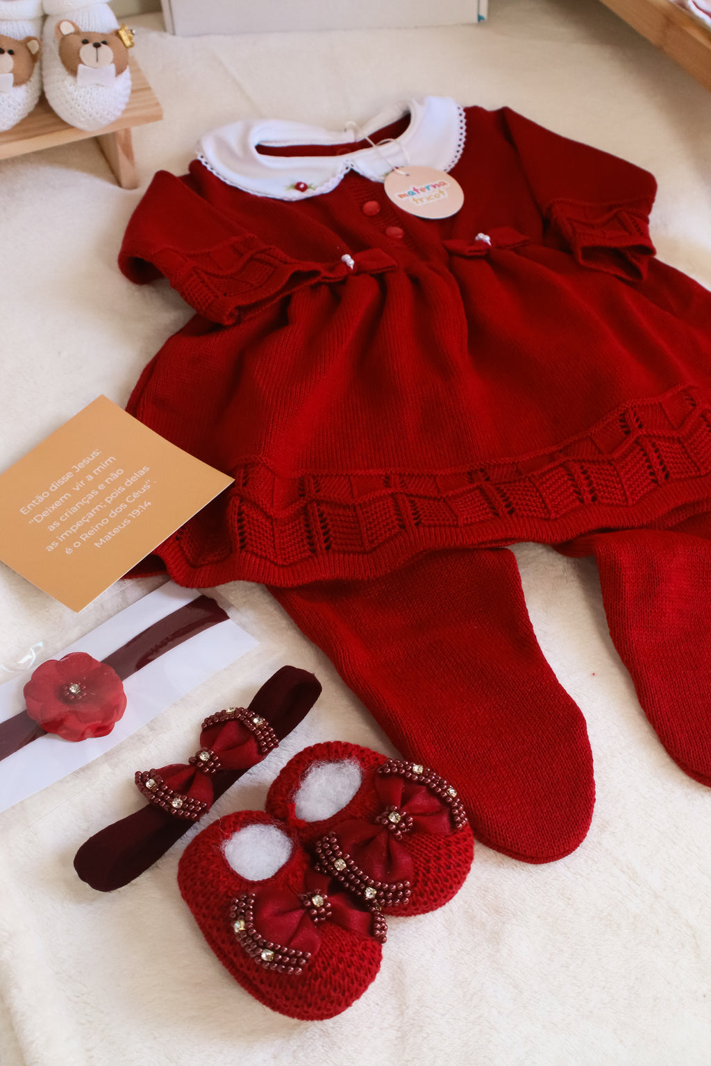 Saída Maternidade Tricot Vestido Ballet