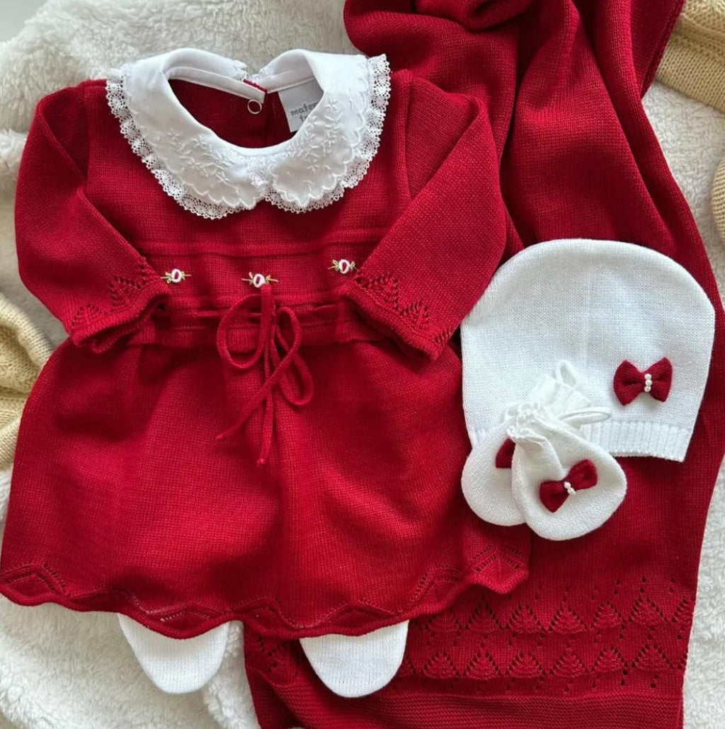 Saída Maternidade Tricot Vestido Laço Rococó