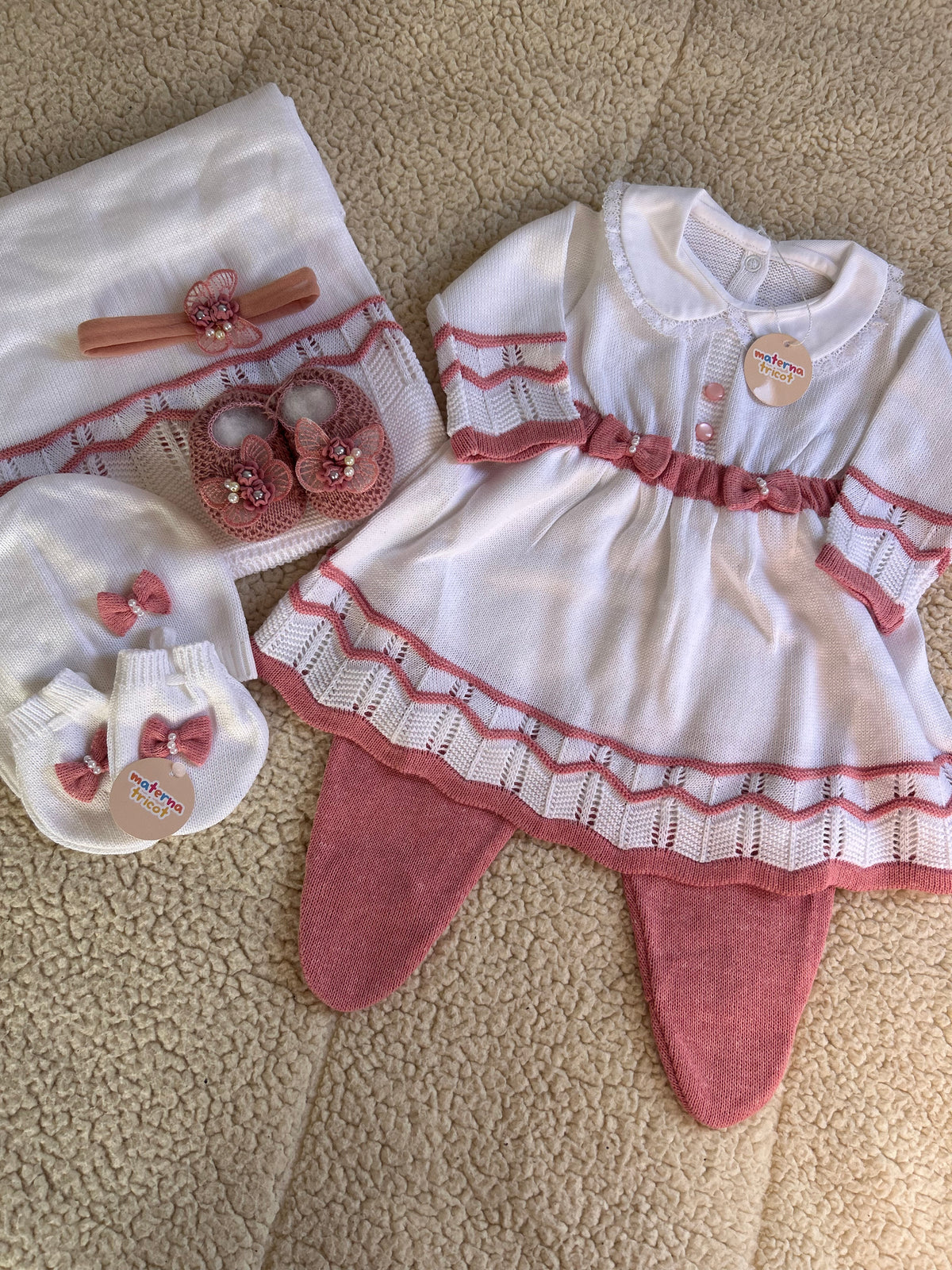 Saída Maternidade Tricot Vestido
