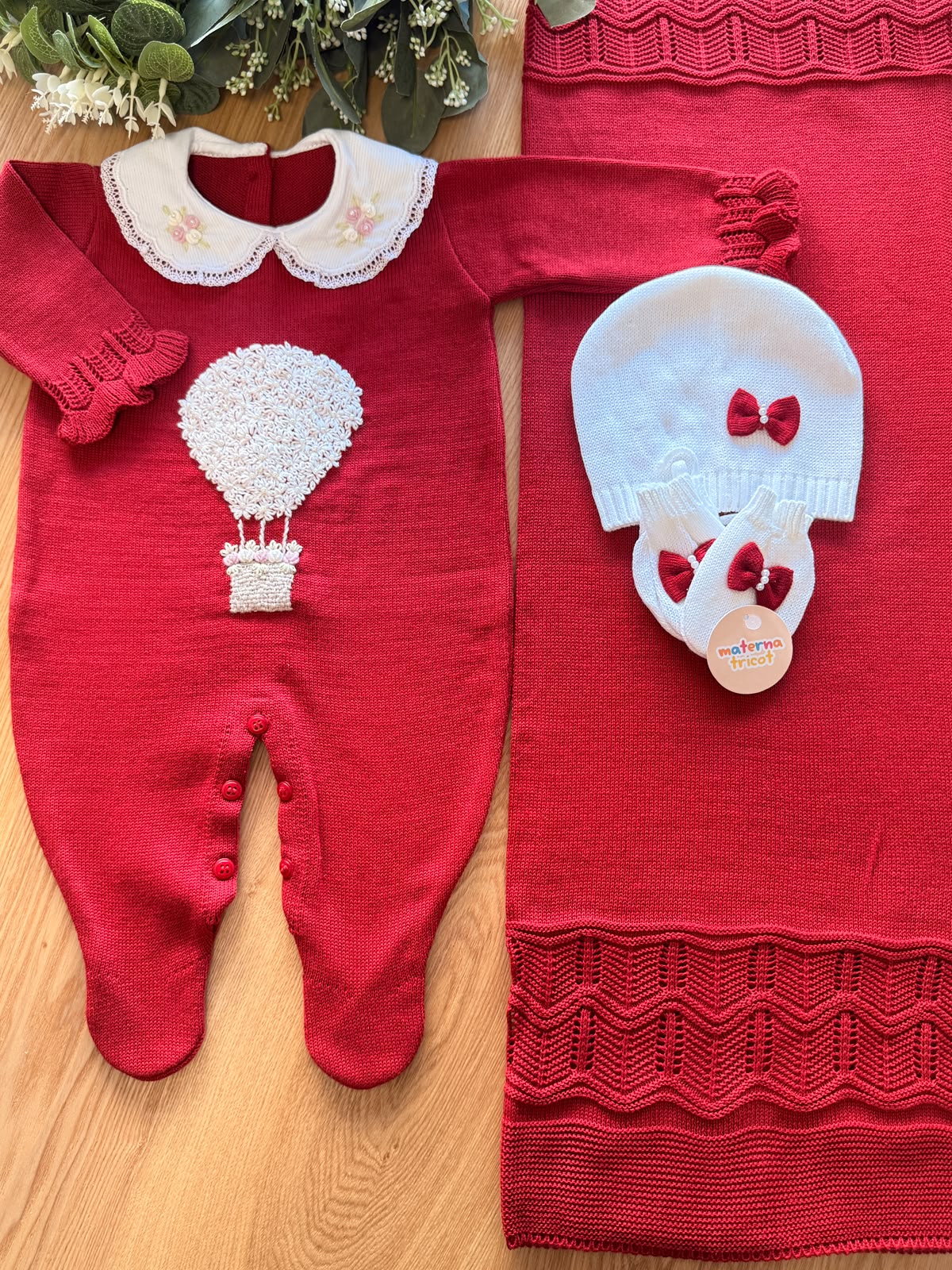 Saída Maternidade Tricot Balão