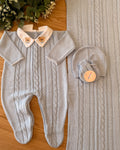 Saída Maternidade Tricot Urso Trama