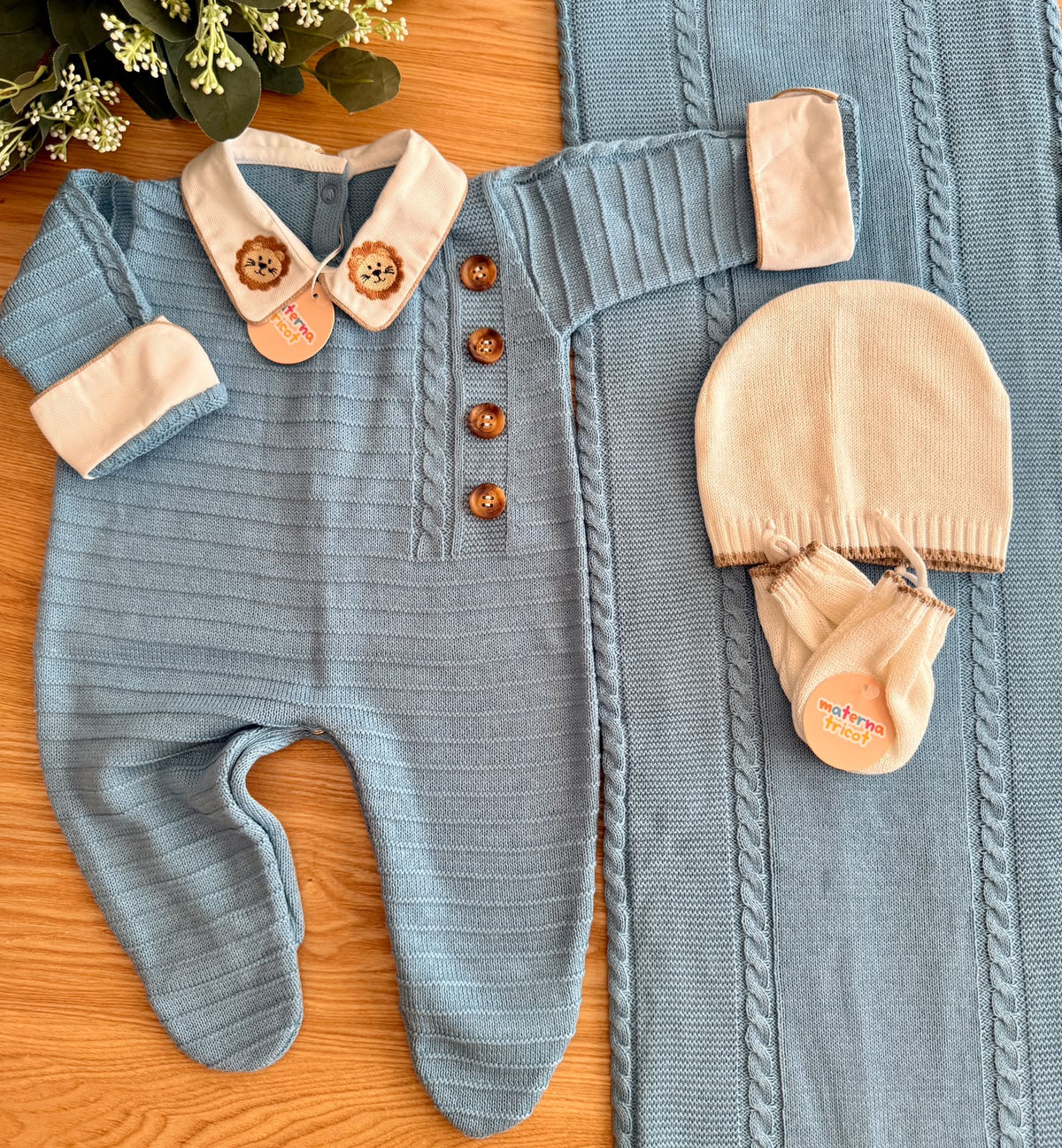 Saída Maternidade Tricot Luigi
