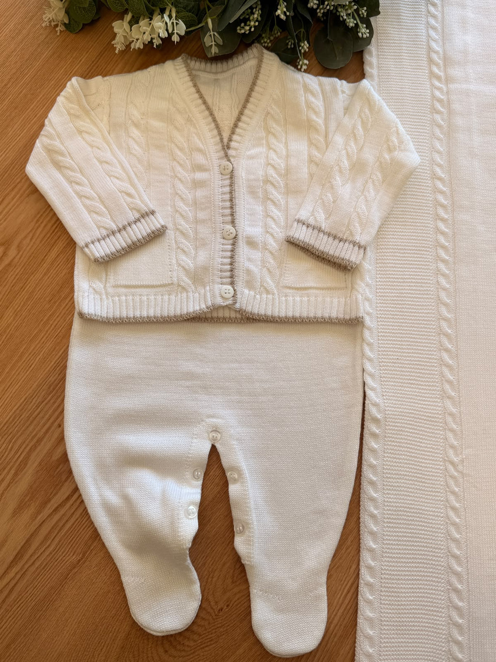 Saída Maternidade Tricot Casaquinho