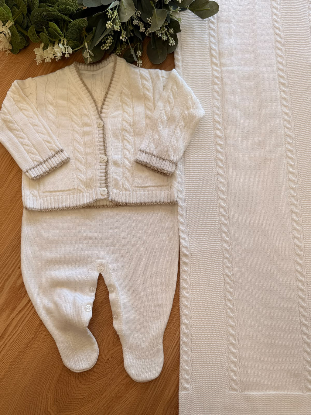 Saída Maternidade Tricot Casaquinho