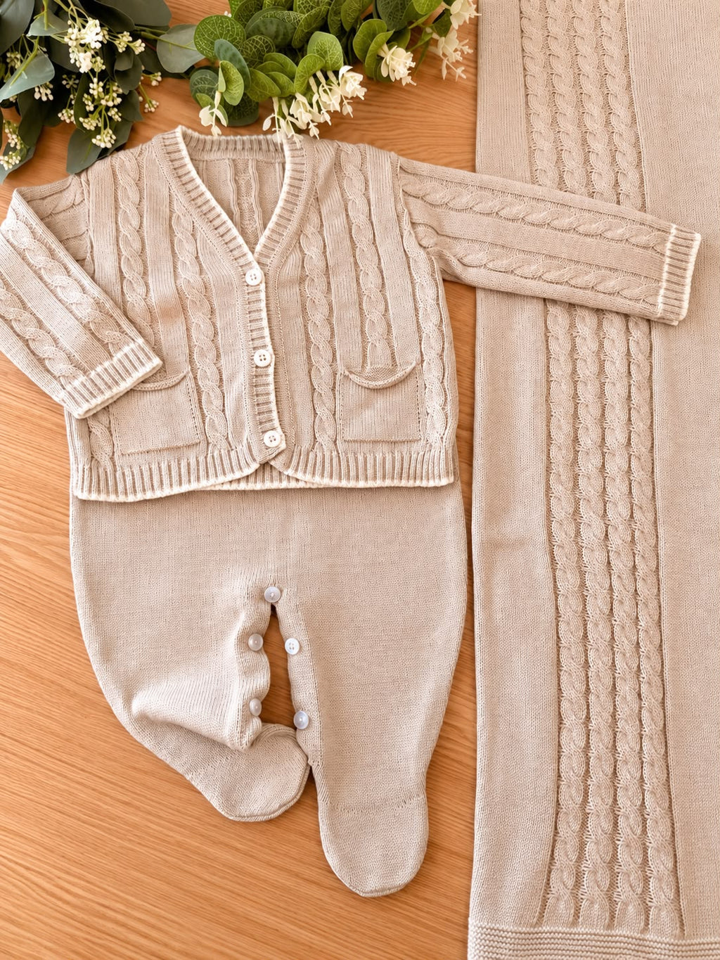 Saída Maternidade Tricot Casaquinho