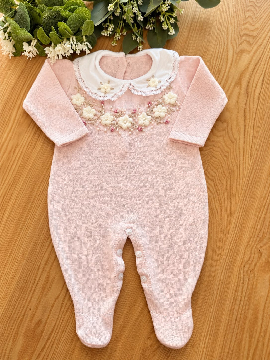 Saída Maternidade Tricot Lara Bordado