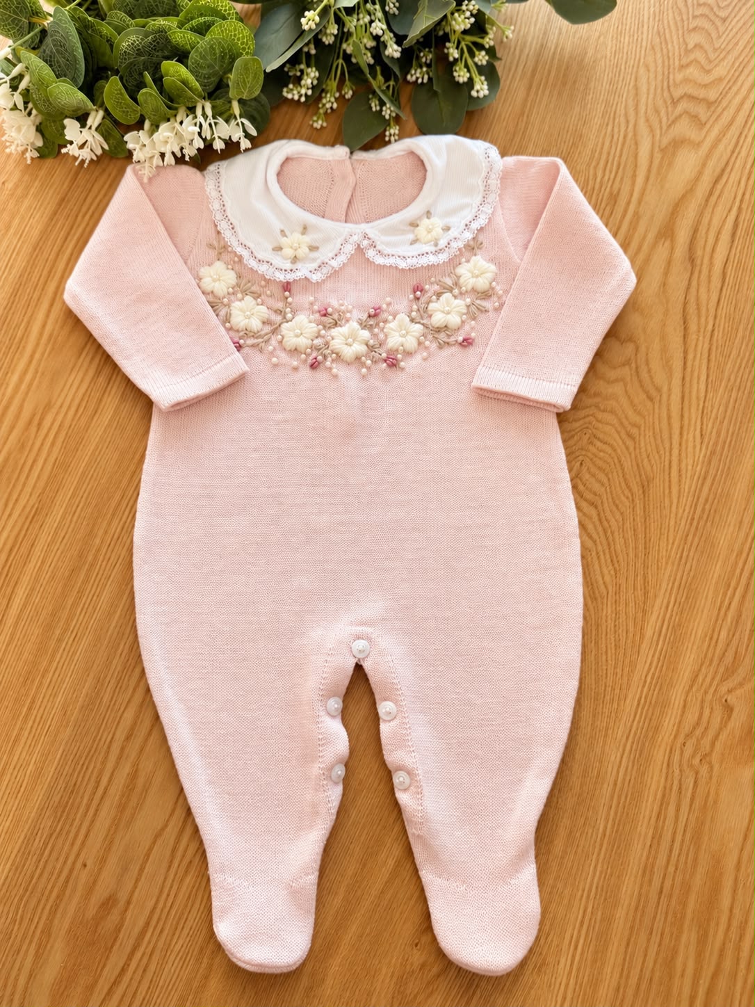 Saída Maternidade Tricot Lara Bordado