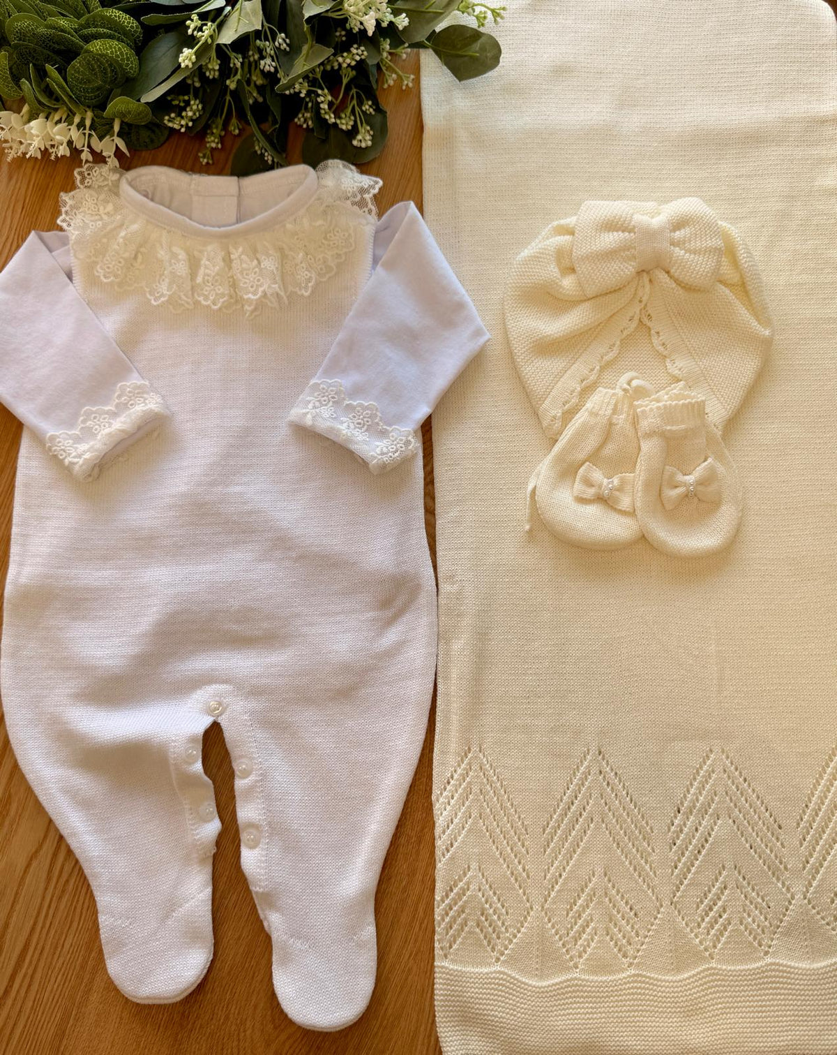 Saída Maternidade Tricot c/ Body