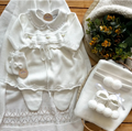 Saída Maternidade Tricot Vestido Laço Rococó